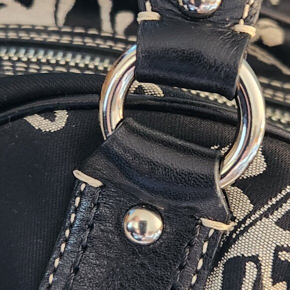 Like New Coach Horse & Carriage Black Shoulder Bag Satchel Purse - Picture 11 of 15